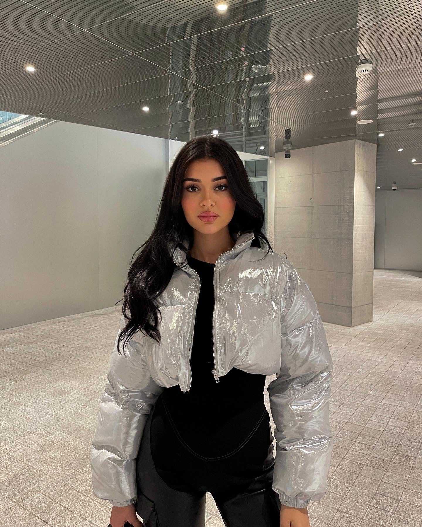 Silver Cropped Jacket